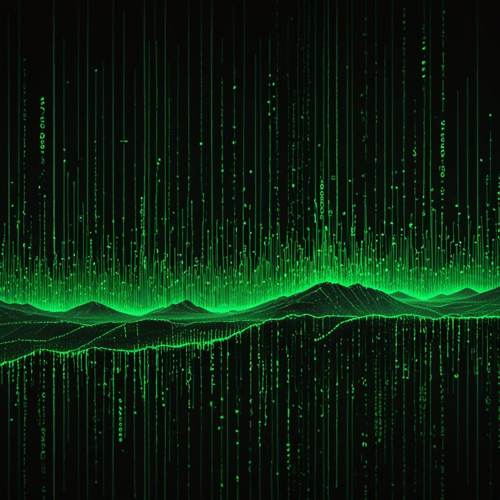 Digital Matrix Code Landscape