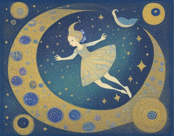 Cosmic Whimsy in Pastel Hues