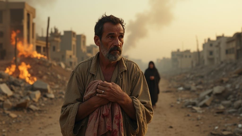 Father's Sorrow in Gaza: A Haunting Portrait of Grief