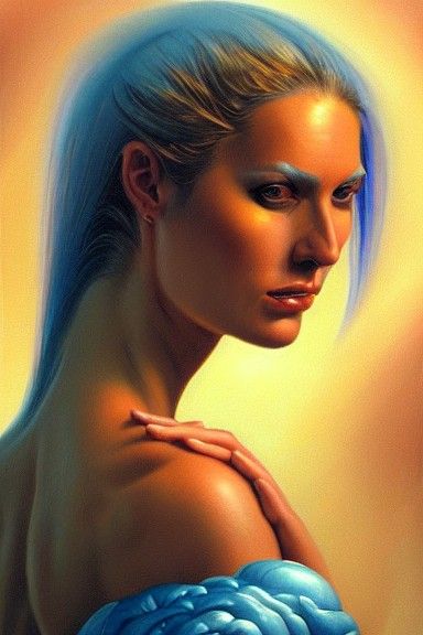 Hyperrealistic Portrait of a Woman in Fantasy Style