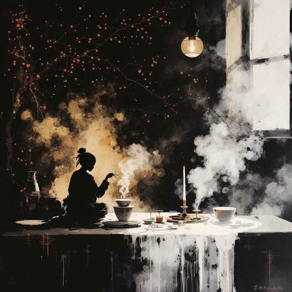 Soothing Yakutian Tea House Masterpiece in Traditional Reali...