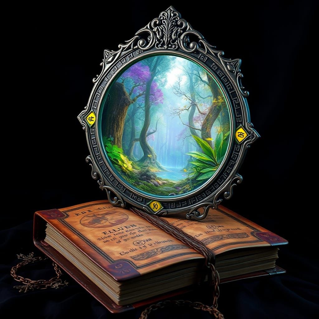 Ethereal Elvin Forest Revealed in Ancient Mirror