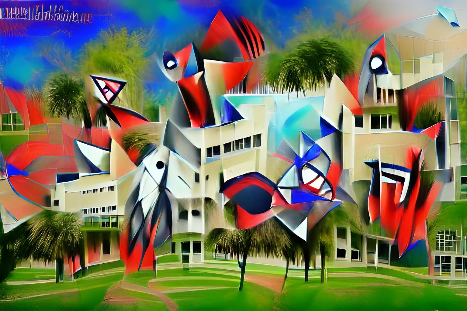 Abstract Geometric Art of Florida Atlantic University