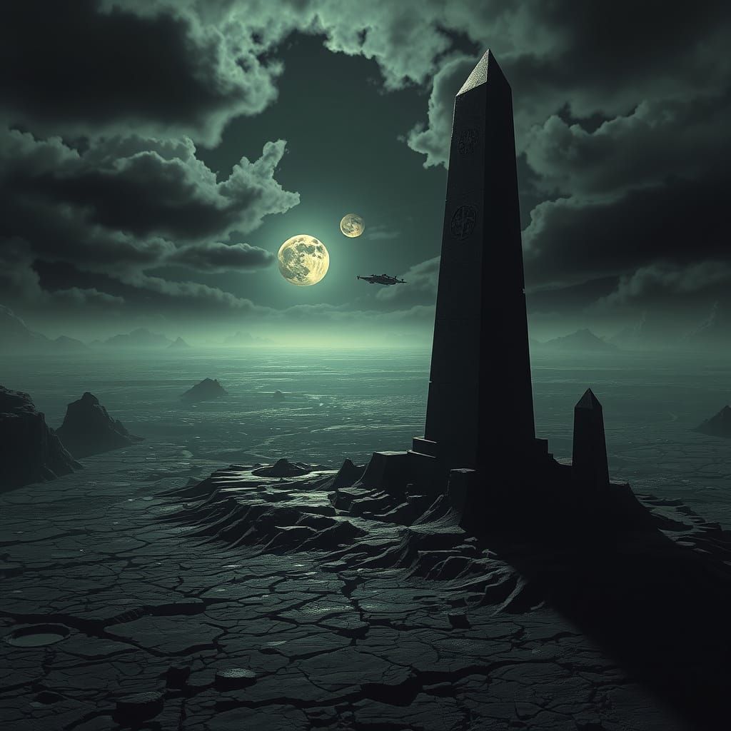 Mysterious Obelisk on Barren Krayiss II Planet in Cinematic ...