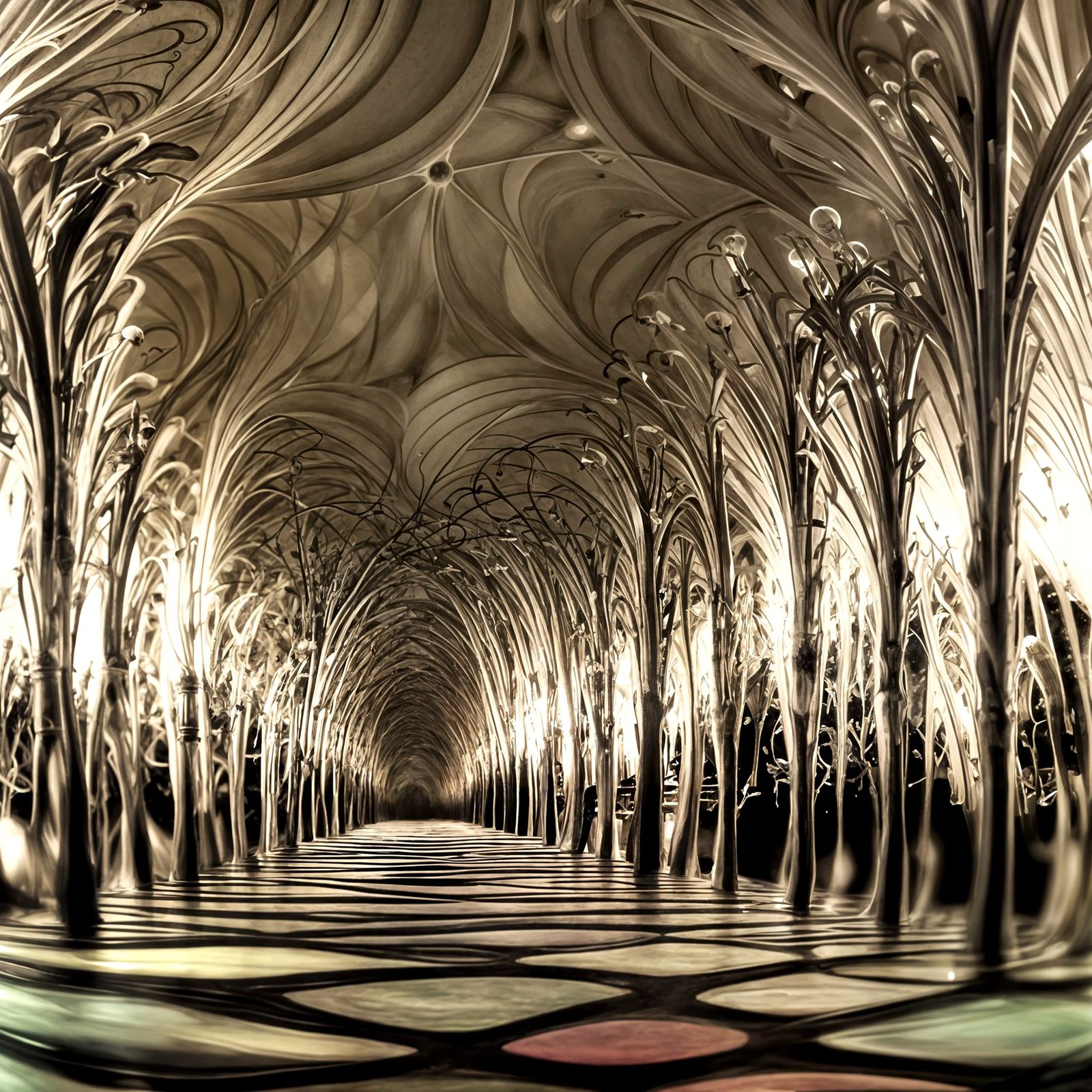 'Infinite gallery' effect