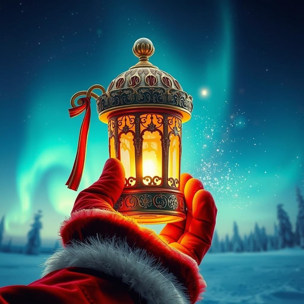 Magical Lantern Creates Cosmic Northern Lights