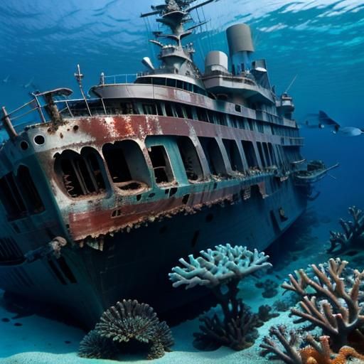 USS Charlotte shipwreck in the Virgin Islands