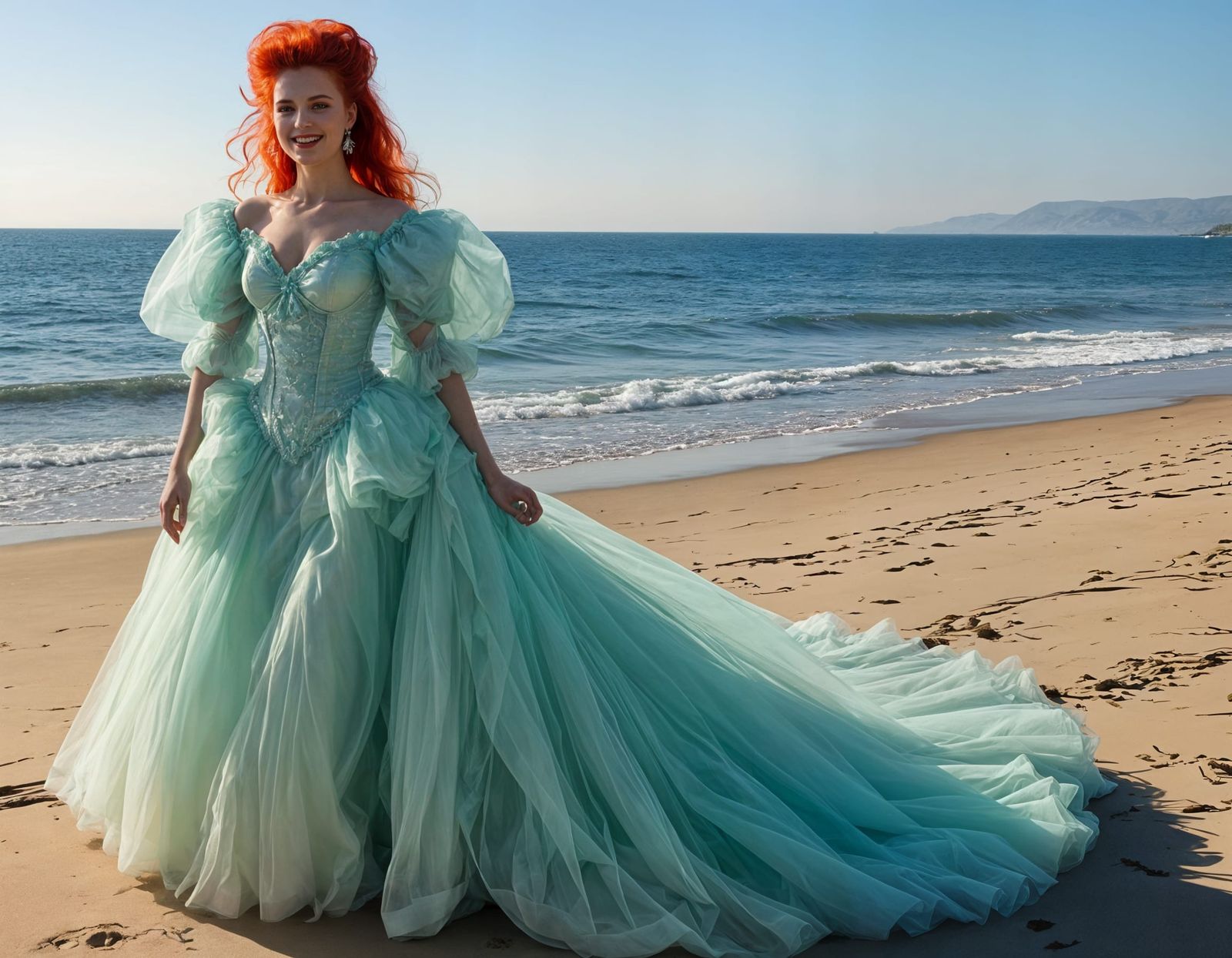 Ariel's Aqua Dream Wedding Gown