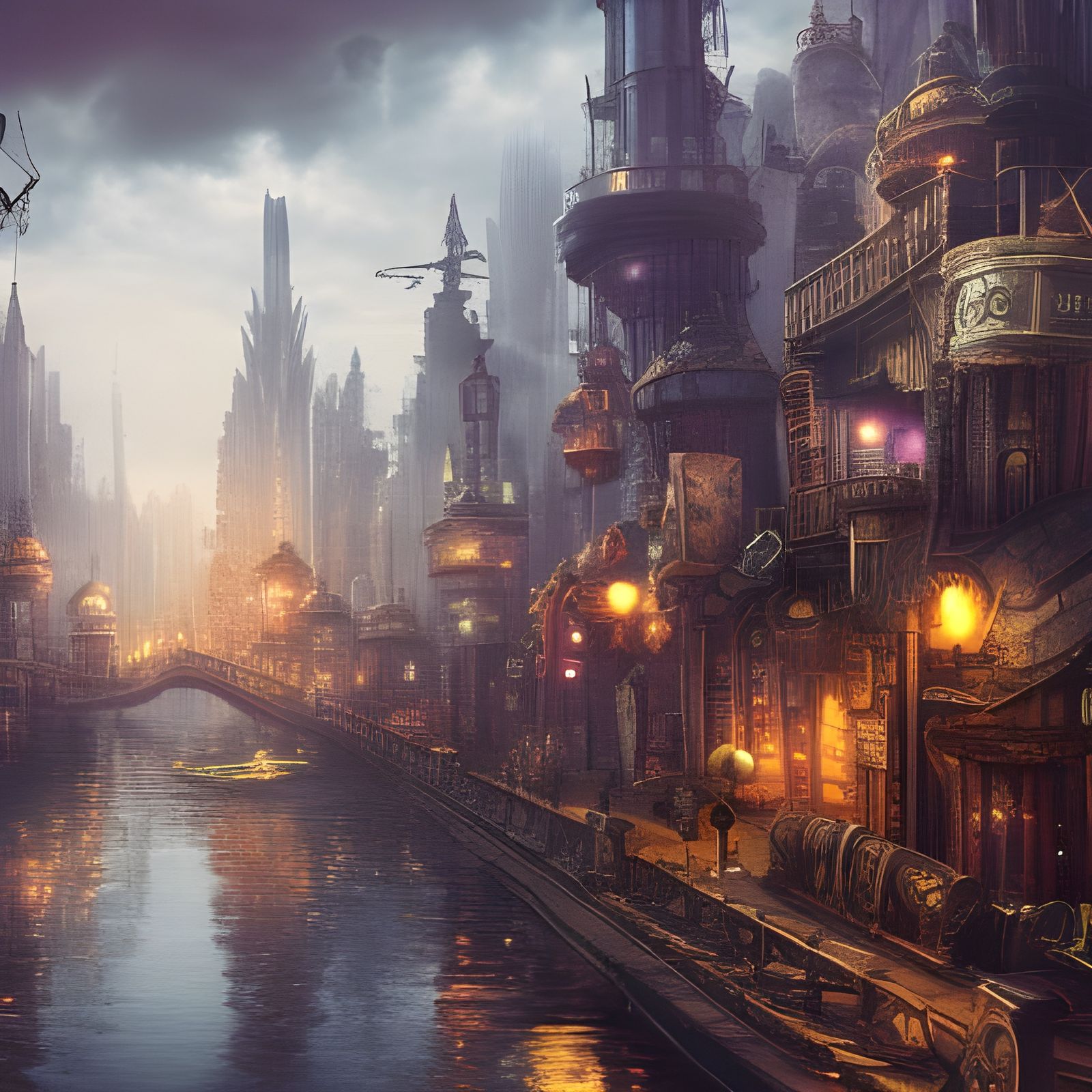 Steampunk city