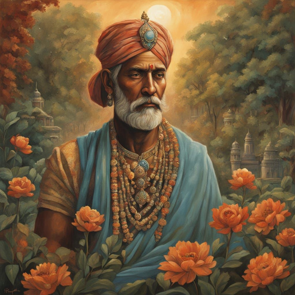 Serene Ashoka in Golden Indian Sunset