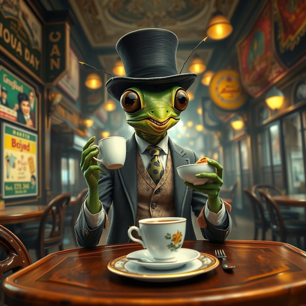 Refined Cricket in Elegant Bombay Cafe