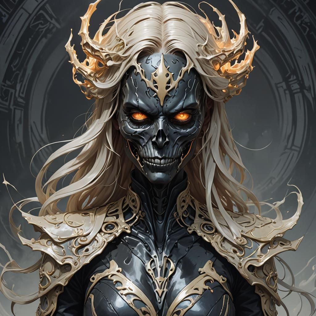 Eldritch Porcelain Rider Portrait in Unreal Engine 5