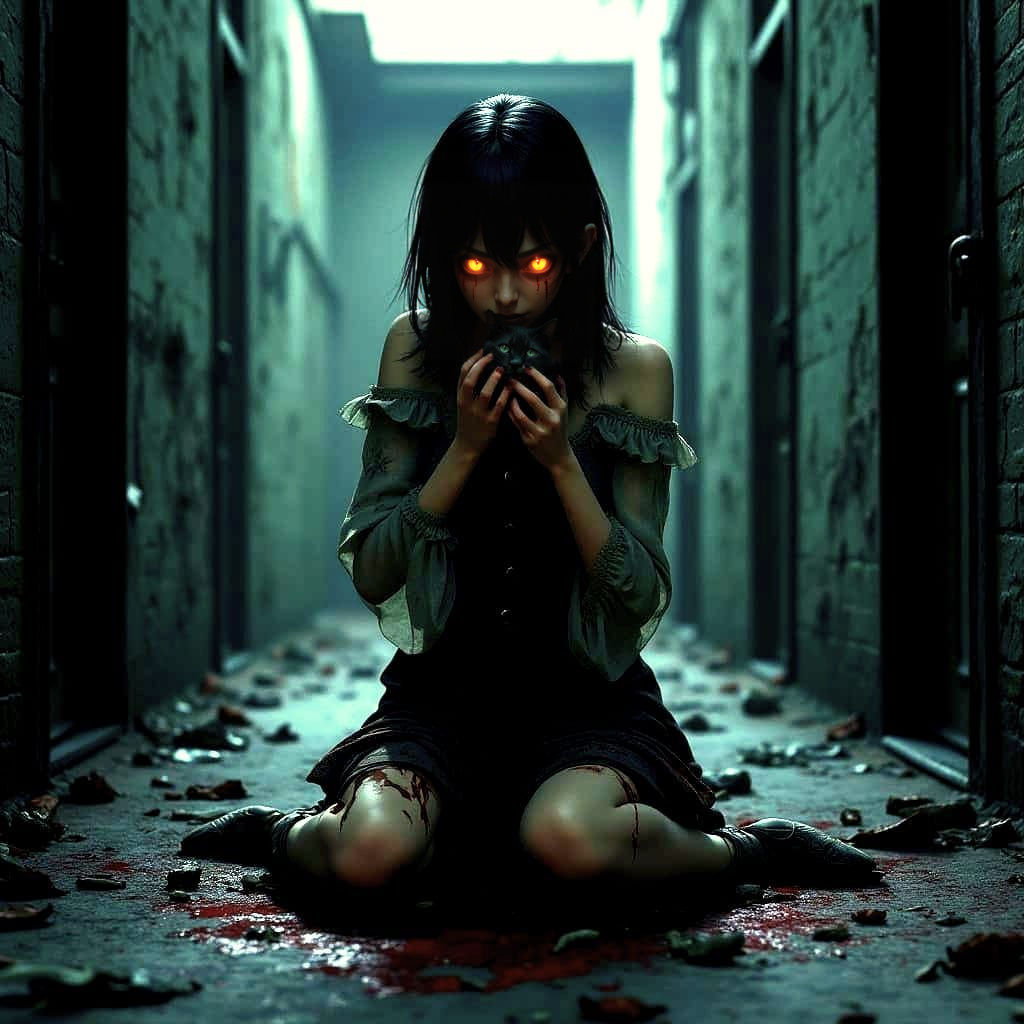 Cyberpunk Concept Art of a Gorr Woman