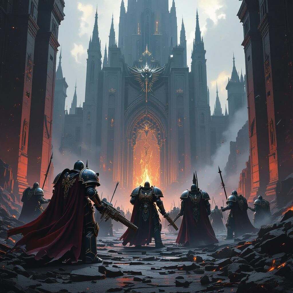 Horus Heresy Primarchs in Shattered Imperial Palace