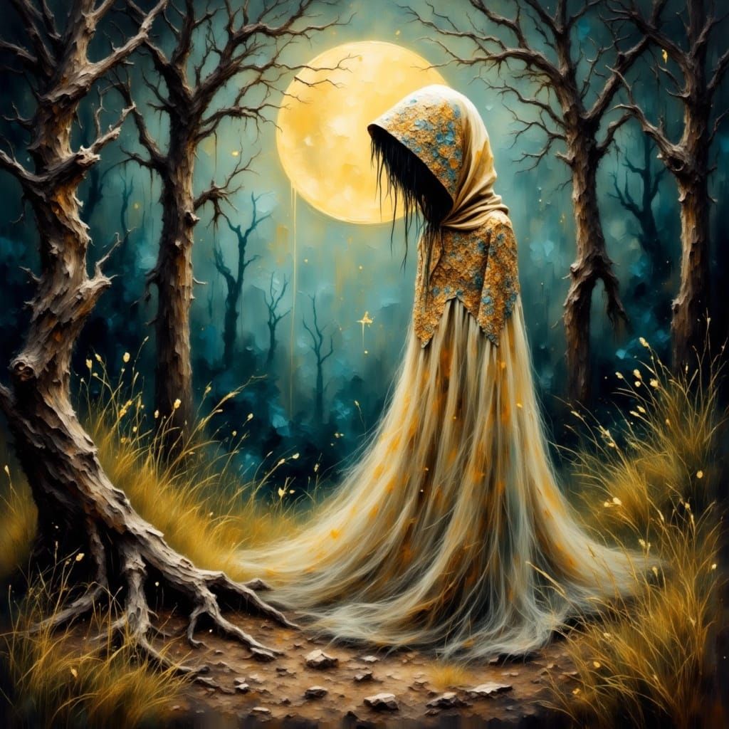 Celestial Elf in Smokey Grunge Style