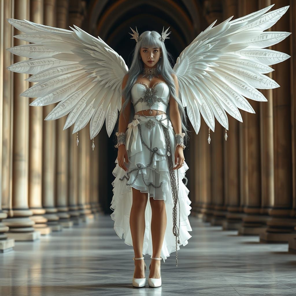 Ethereal Gothic Angel Portrait