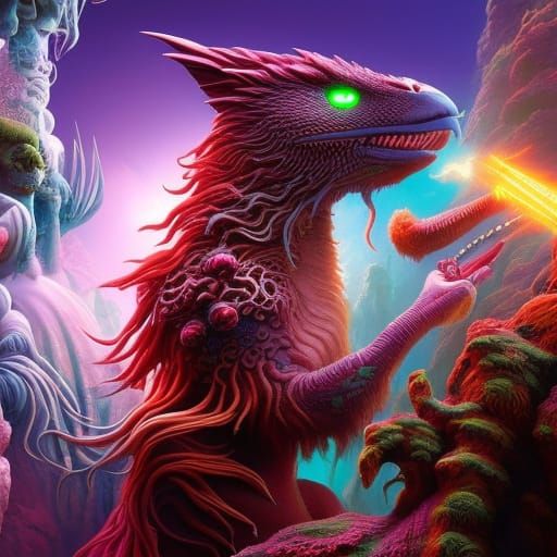 Mad Scientist's Neon Laboratory in 3D