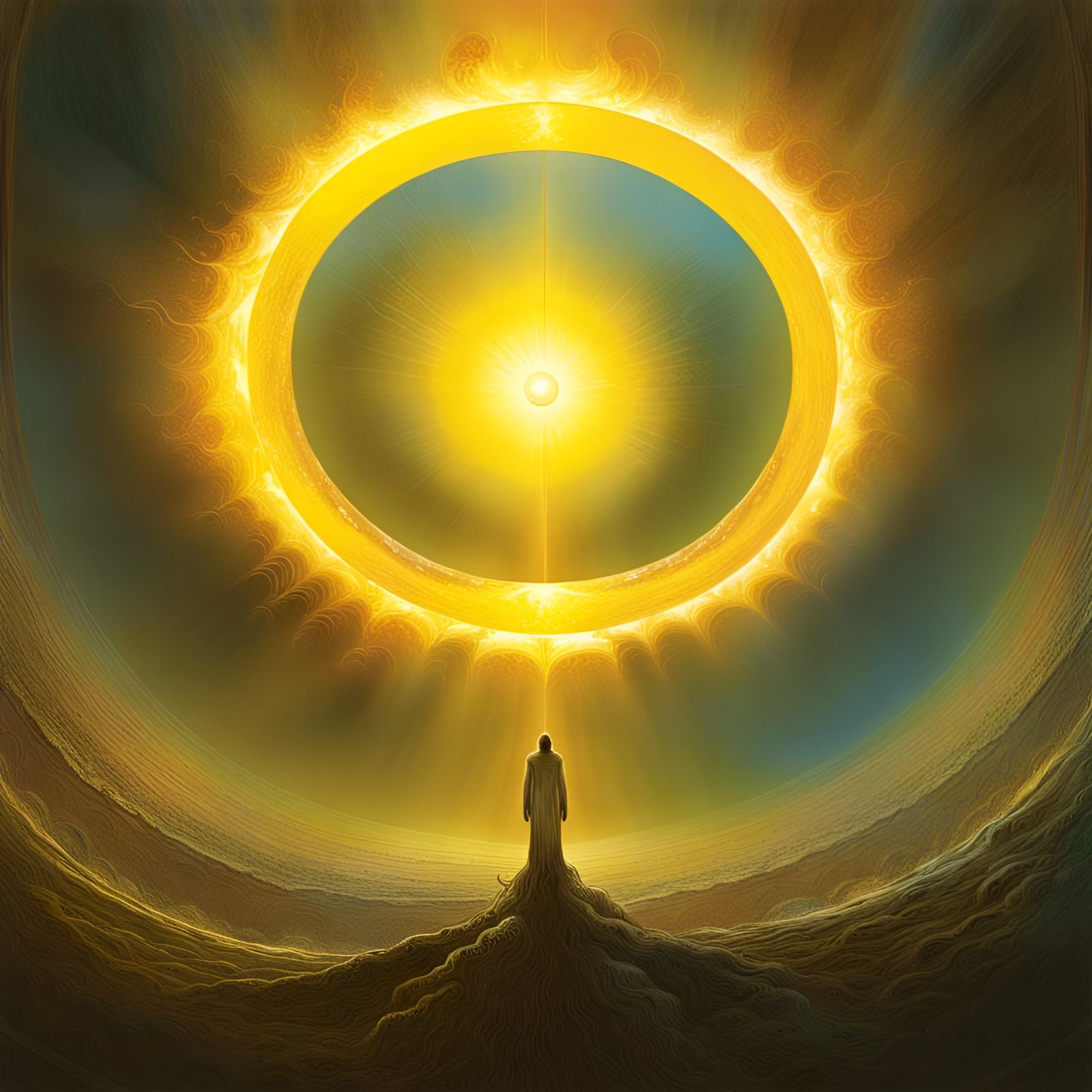 Comic Book Cover Art of Energy Ring