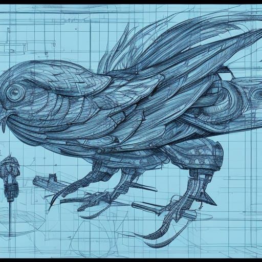Weaponized Chicken Laser Cannon Blueprints: Concept Art
