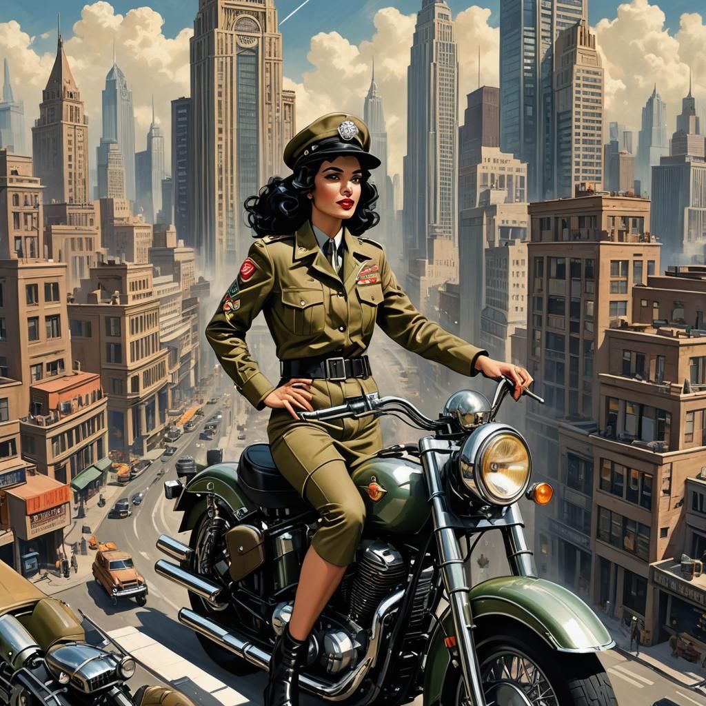 Art Deco Marsport Guardian on Harley-Davidson