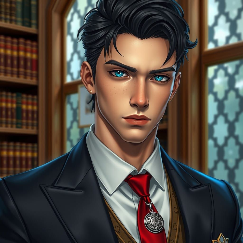 Charismatic Young Noble with a Rebel's Edge