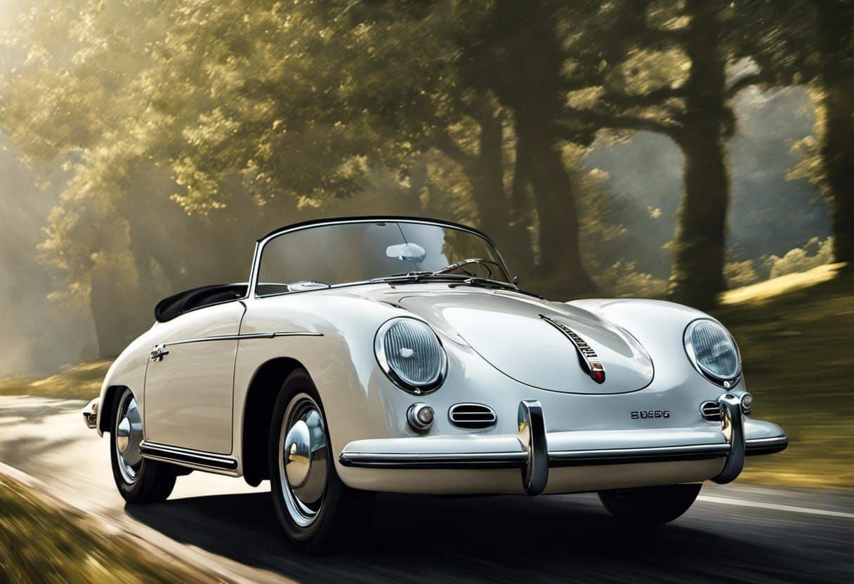 Hyperrealistic Porsche 356a Speedster in Vivid Detail