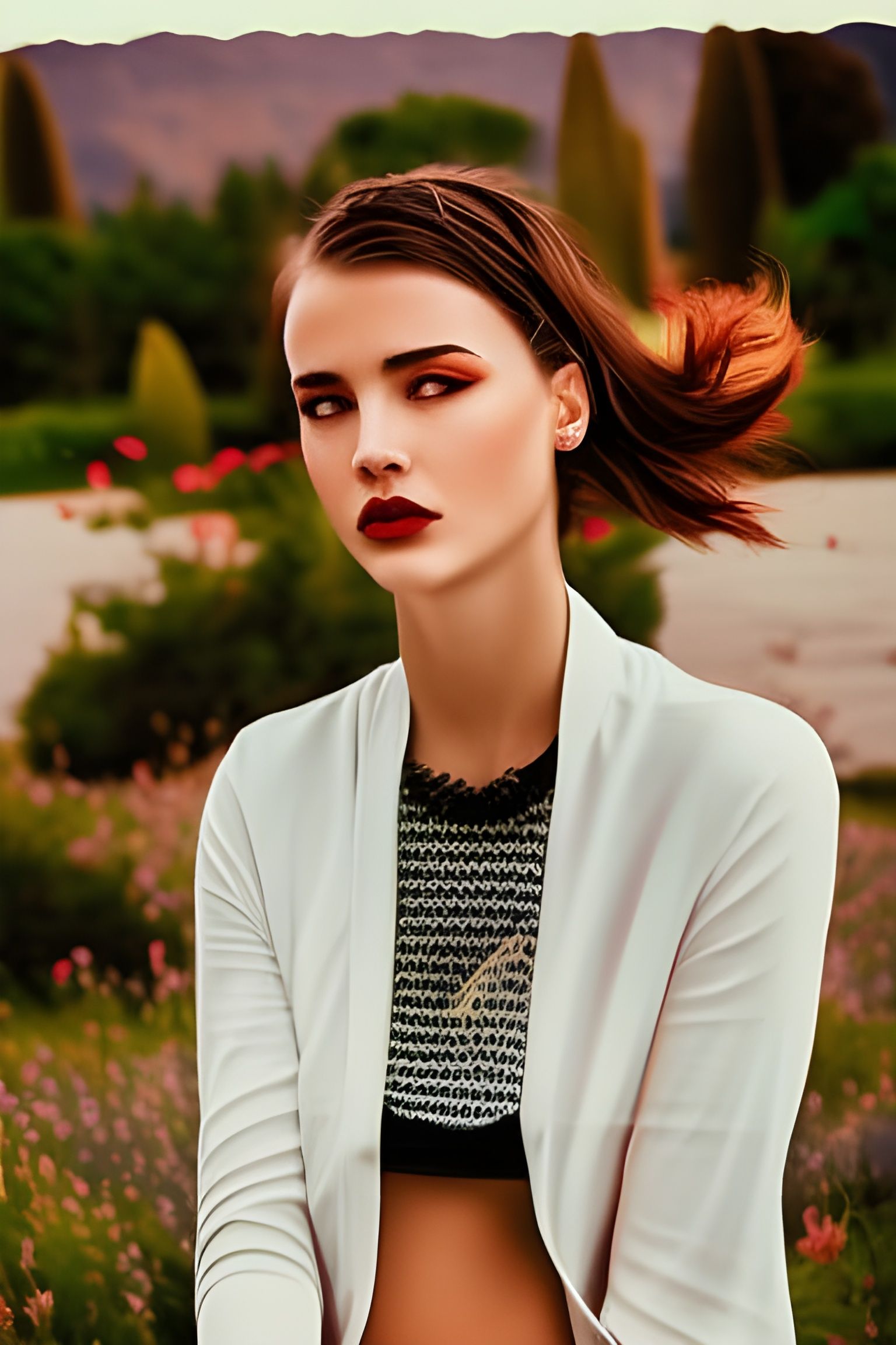 Detailed Portrait of a Beautiful Woman