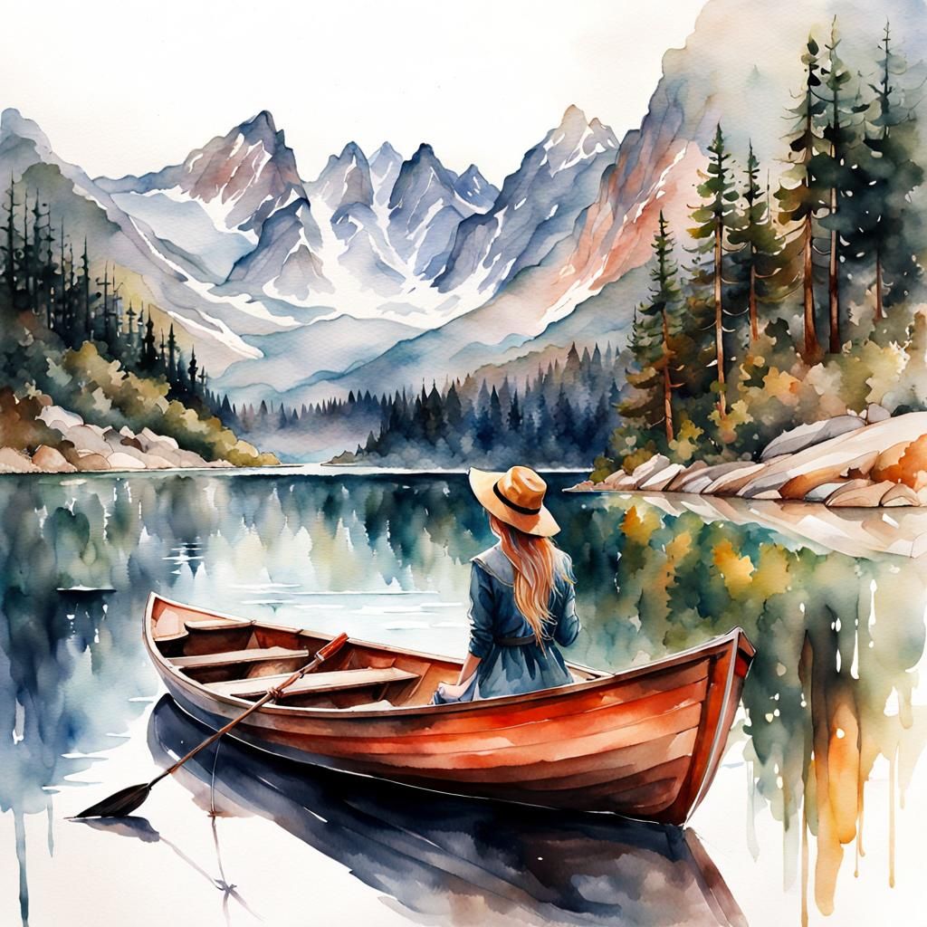 Girl in a boat