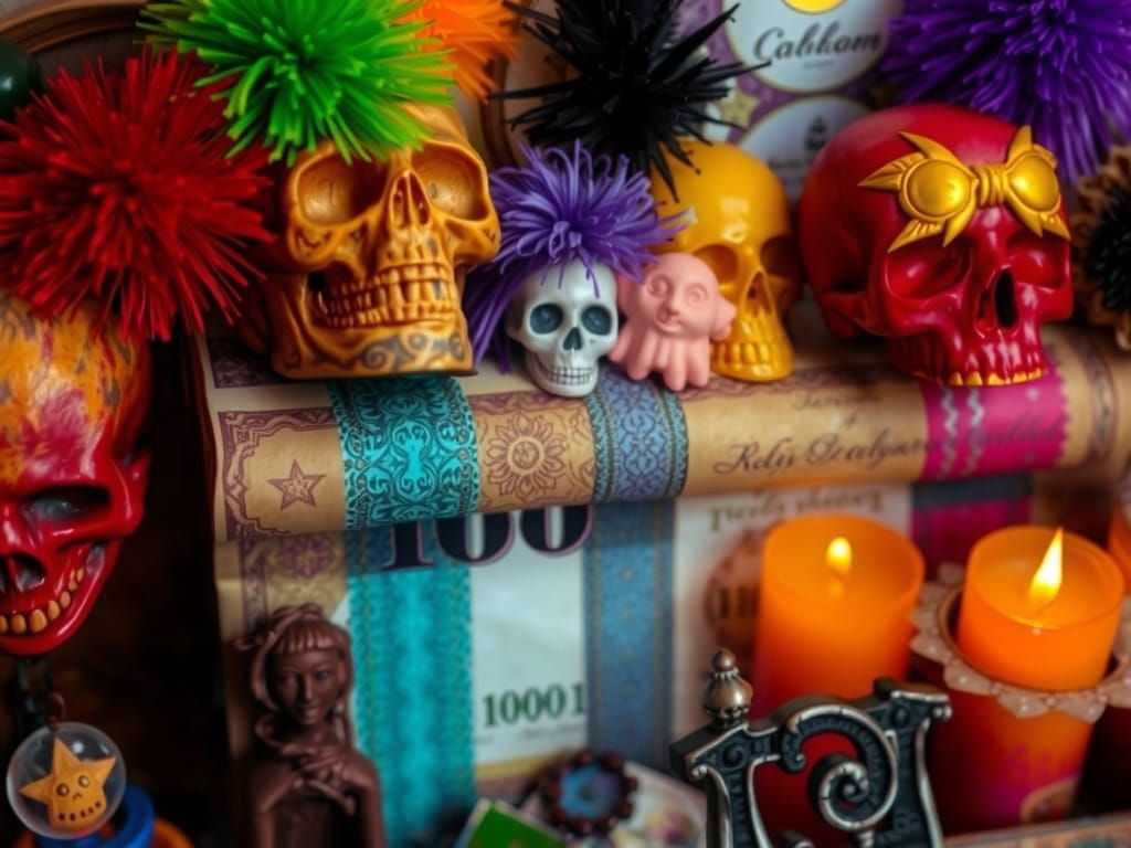 Voodoo Currency in Sepia Tones