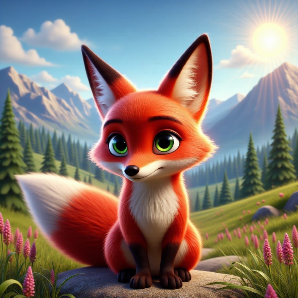 Nikita the Fox: Animated Adventure in 3D Style