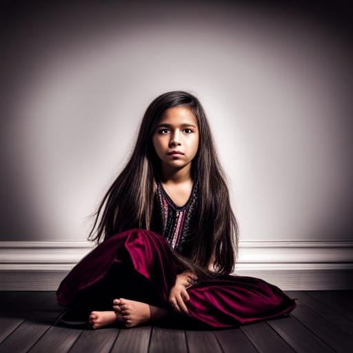 Hyperrealistic Portrait of a Mexican Girl