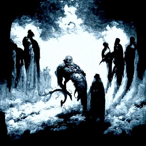 The Seven Deadly Sins: A Gothic Horror Illustration