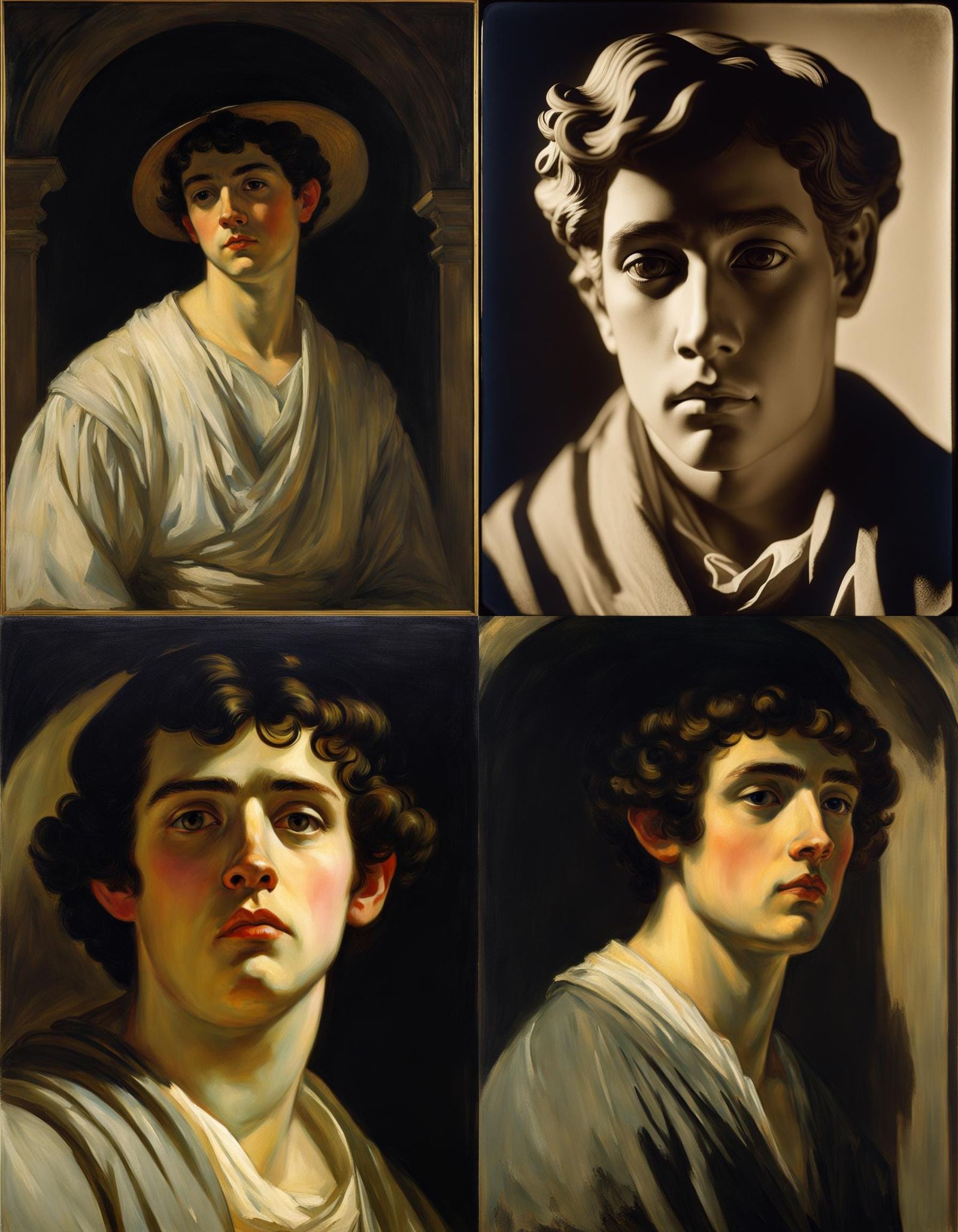 Serene Grave Portrait with Ray Tracing