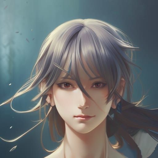 Beautiful Woman with Red Hair, Detailed Portrait