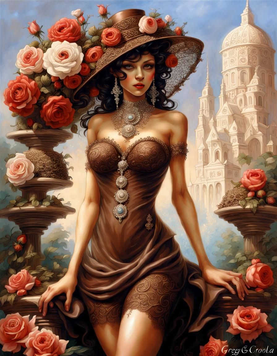 Cutest Goddess with Chocolate Dress