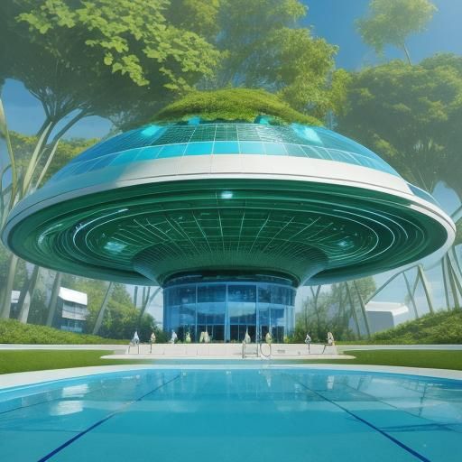 Futuristic Biomimetic Eco-Friendly Leisure Centers