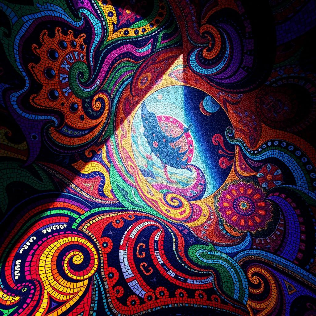 Gigantic Cinematic Mosaic Masterpiece in Vibrant Colours