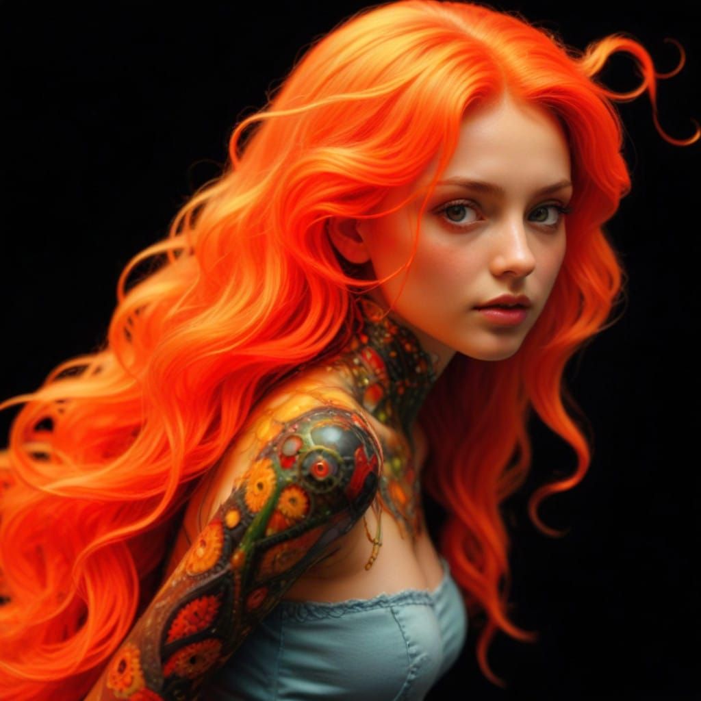 Ethereal Cosmic Mechanism in Hyper-Realistic Style