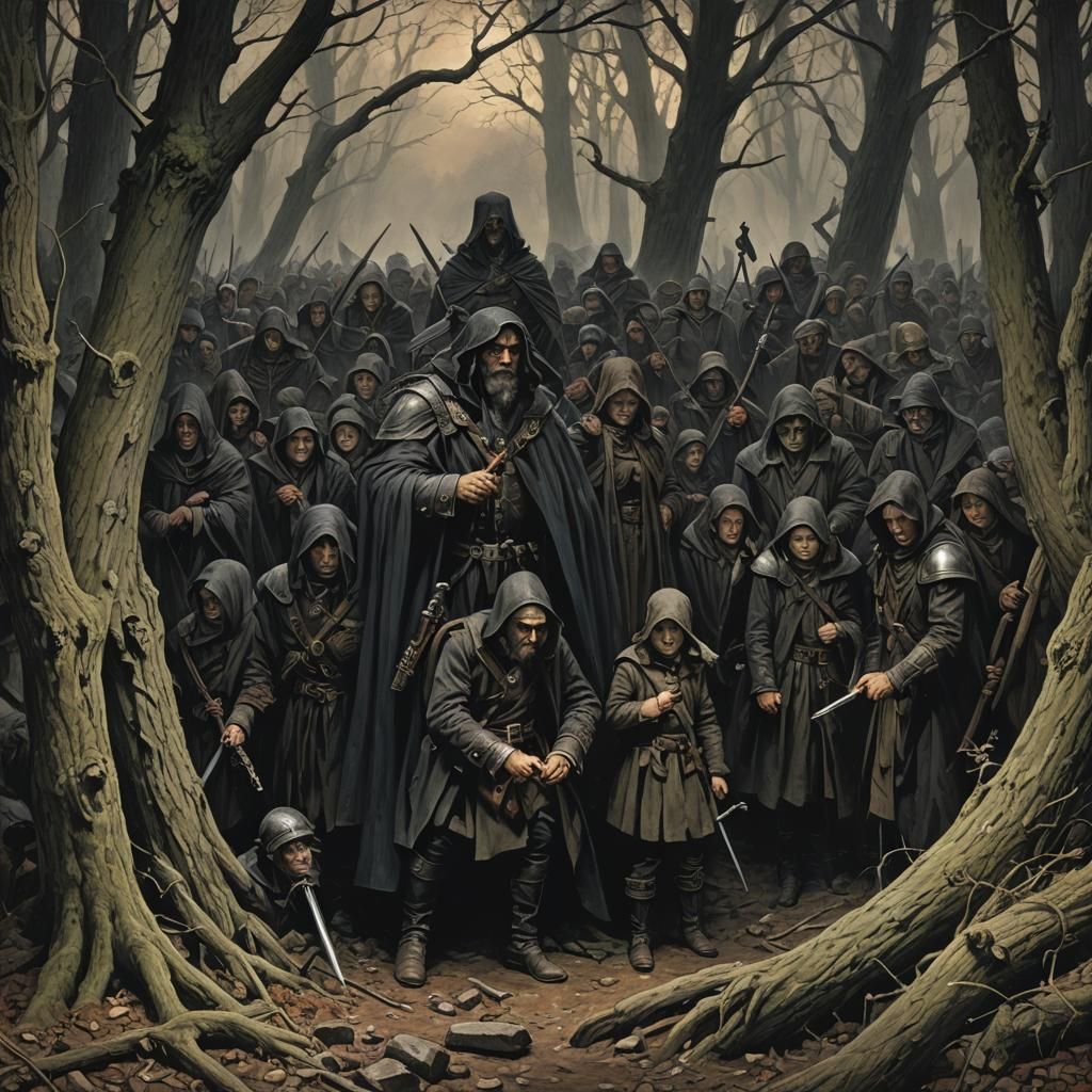 Grimdark Military Scene