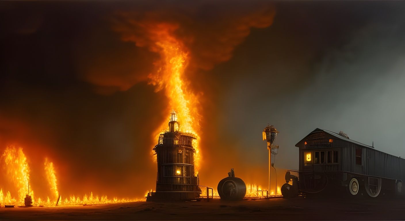 burning silo