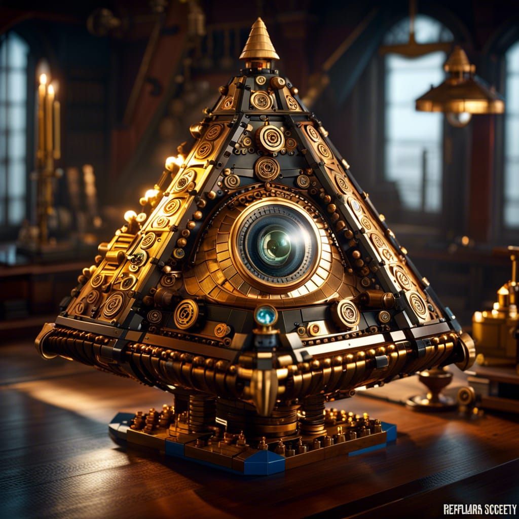 Eye of Providence is steampunk Lego