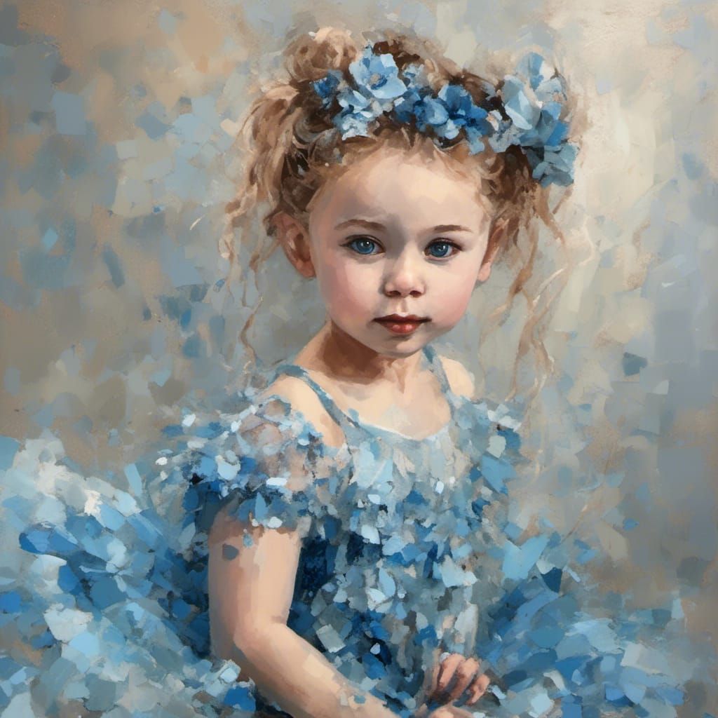 Baby Ballerina in Candyland in Figurative Style