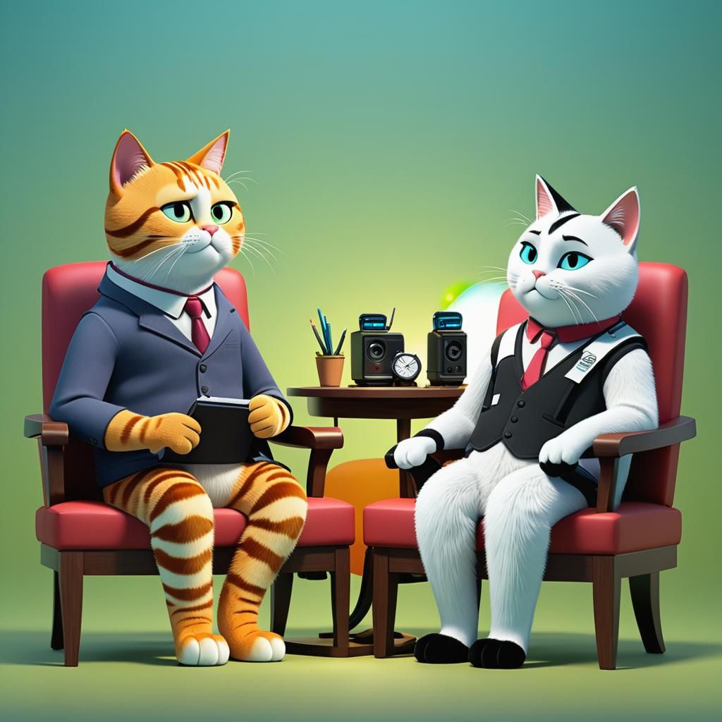 Paws and Reflect: A Meow-nificent Therapy Session