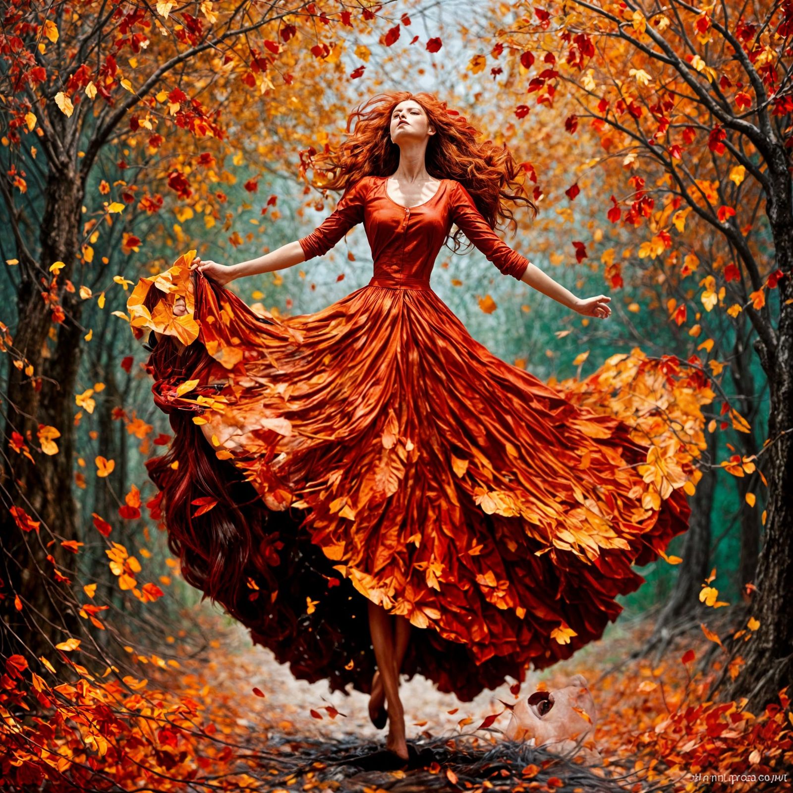 Expressive Portrait with Impasto Oil Textures