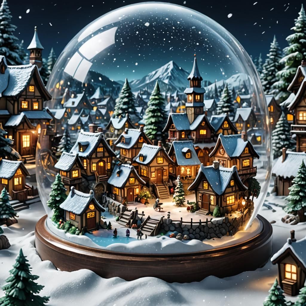 Magical Village in Snow Globe: Anime Manga Scan