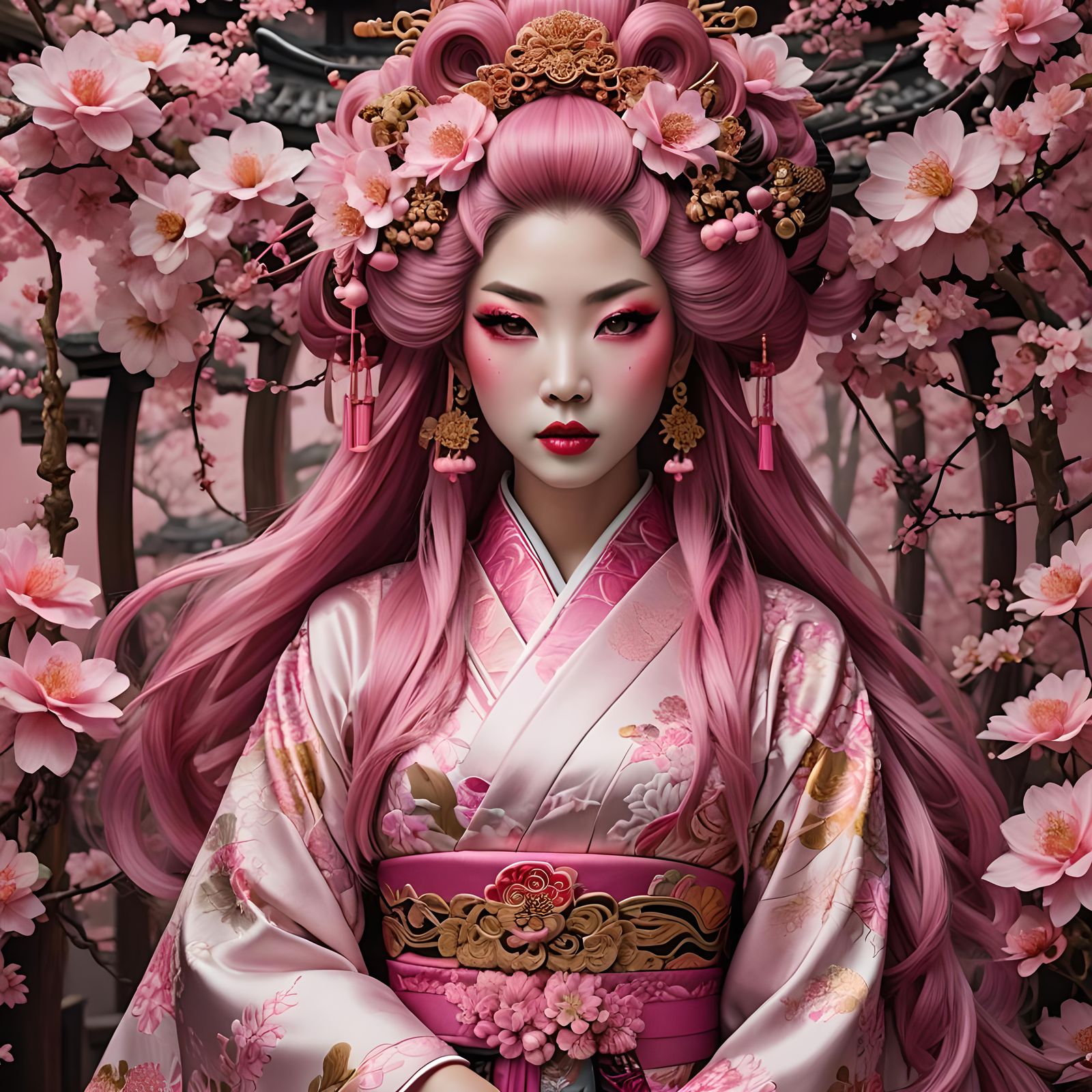 Geisha in the Pink