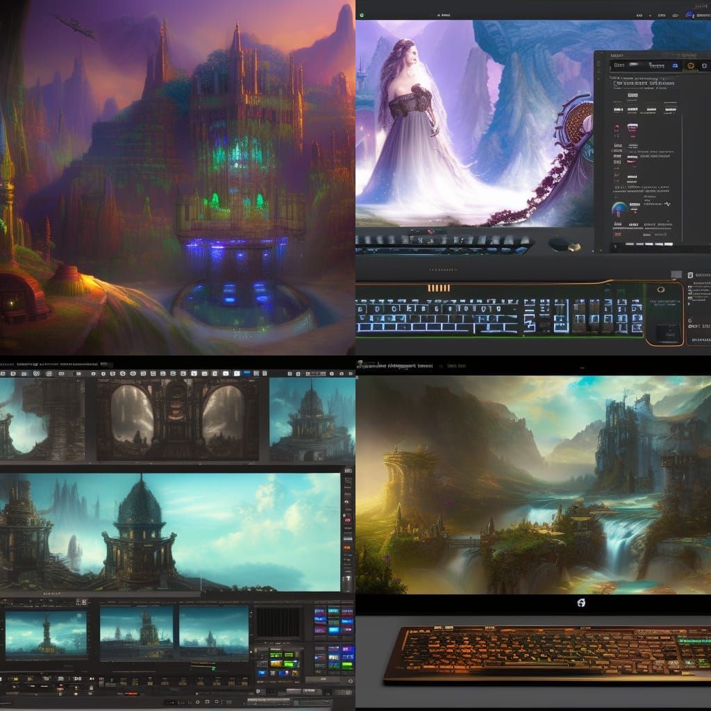 Fantastical Computer Concept Art in Unreal Engine