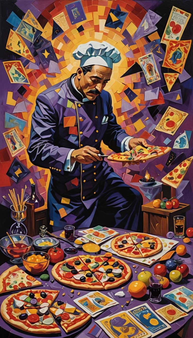 Cubist Death Chef's Macabre Pizza Dance