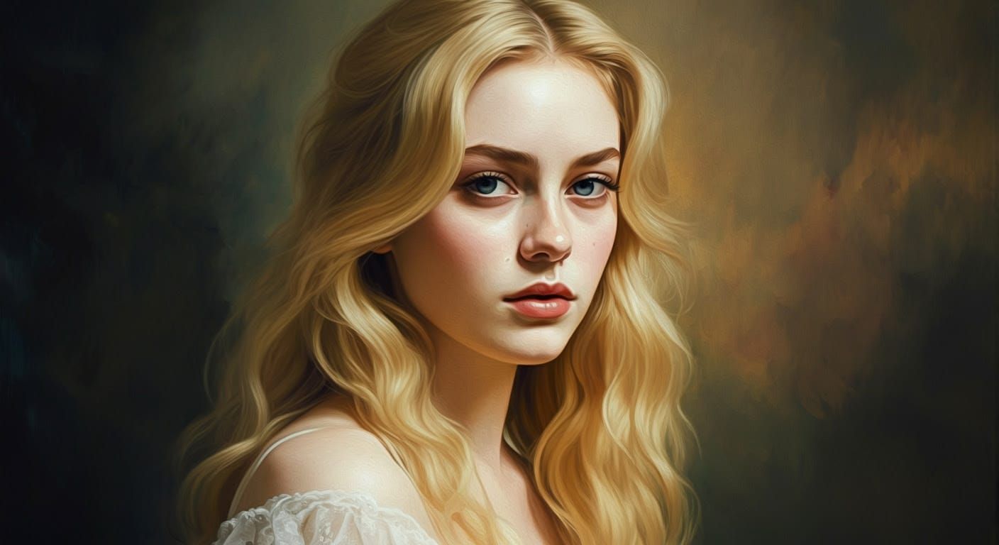 Semi-Surreal Portrait of Enigmatic Beauty