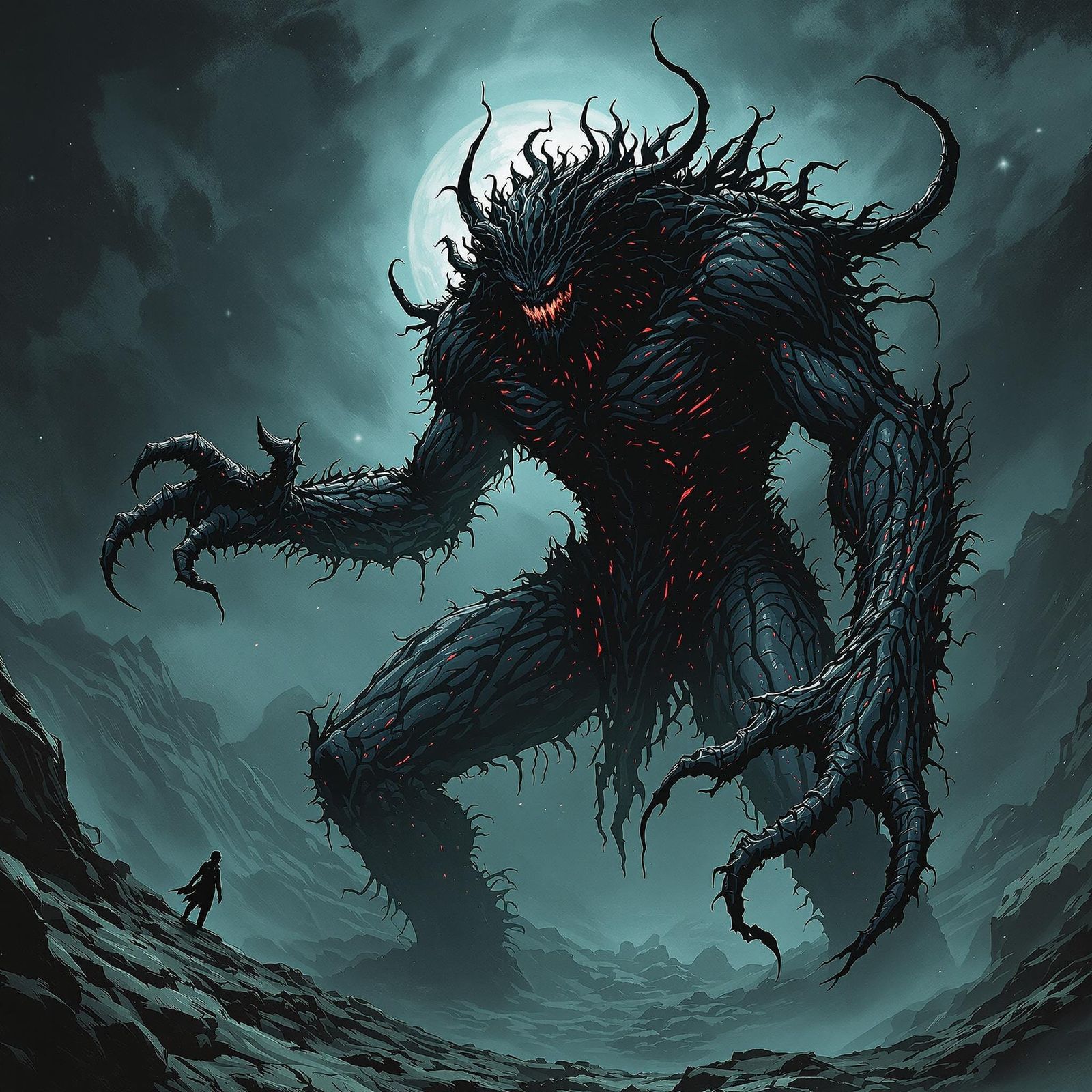 Dark Anime Monster from Medieval Fantasy Abyss